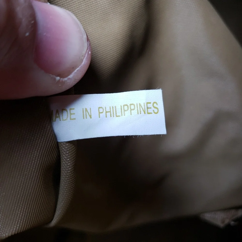 Vintage Ralph Lauren Canvas Messenger Bag Tan Brown Utilitarian Office Travel